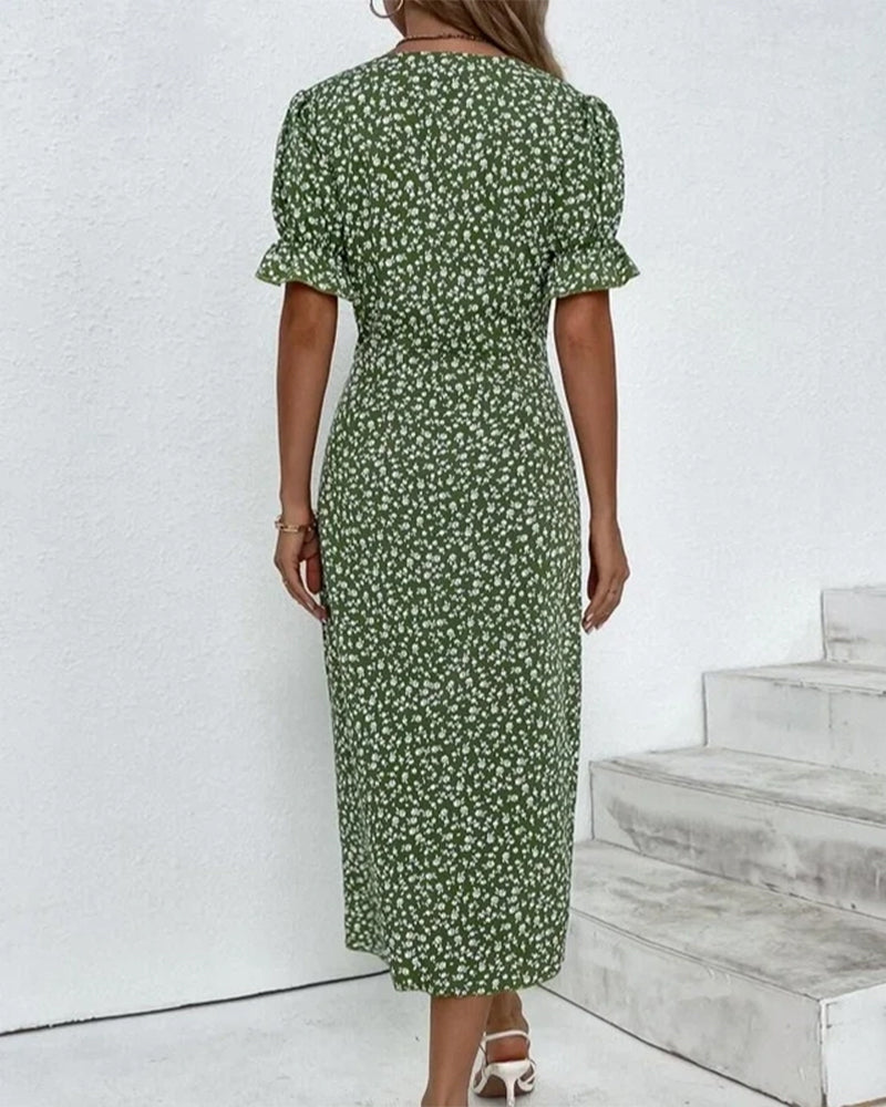 Winifred | Women's Floral V-Neck Midi Dress