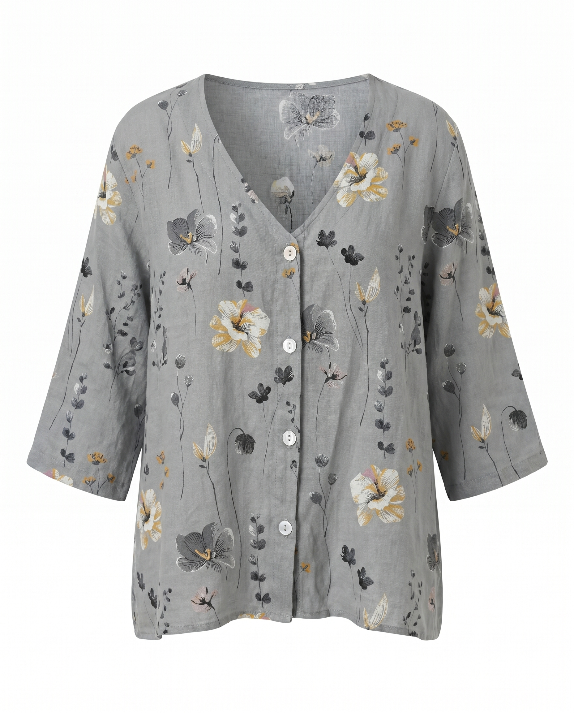 Iris | Women's Floral V-Neck Summer Blouse