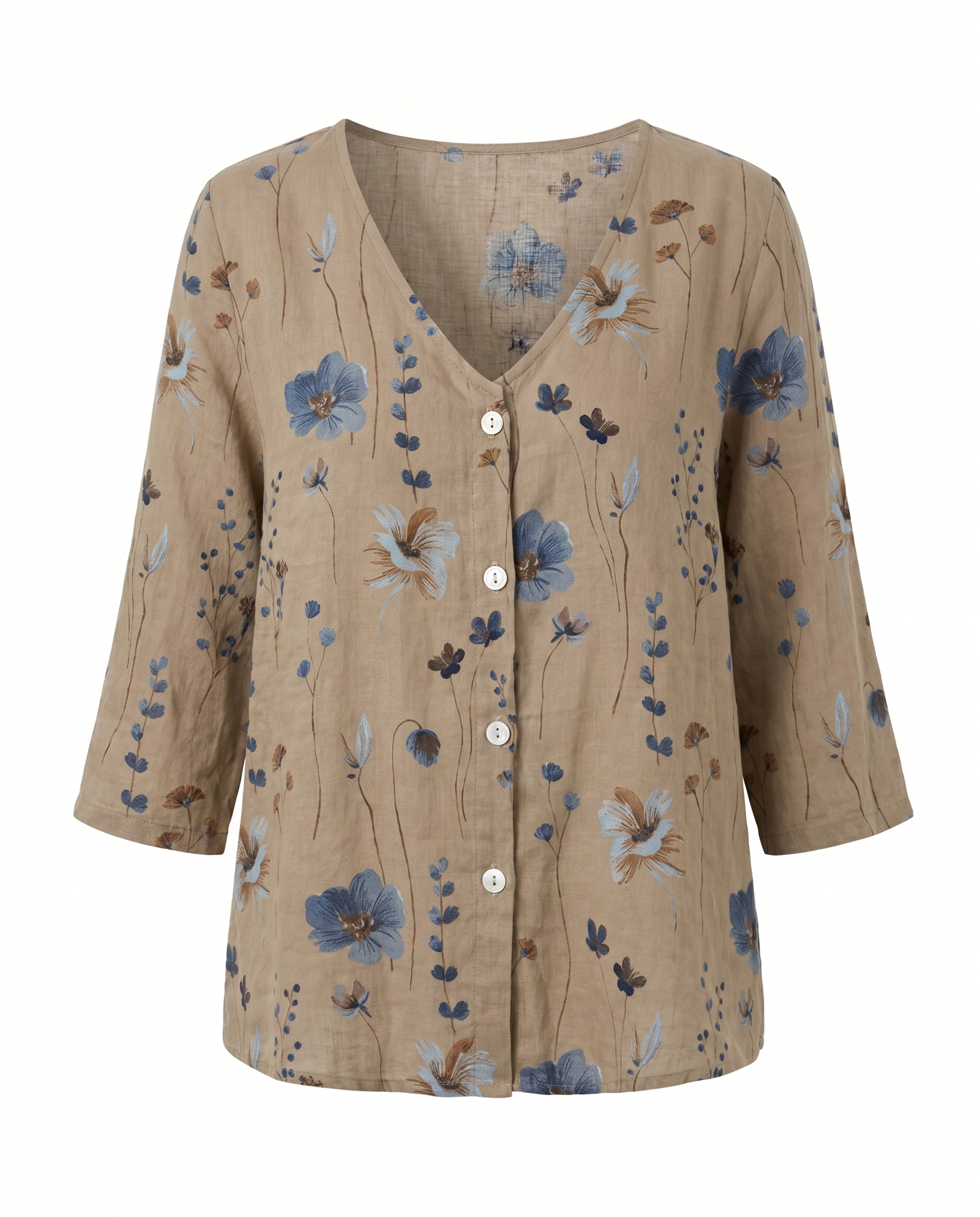 Iris | Women's Floral V-Neck Summer Blouse