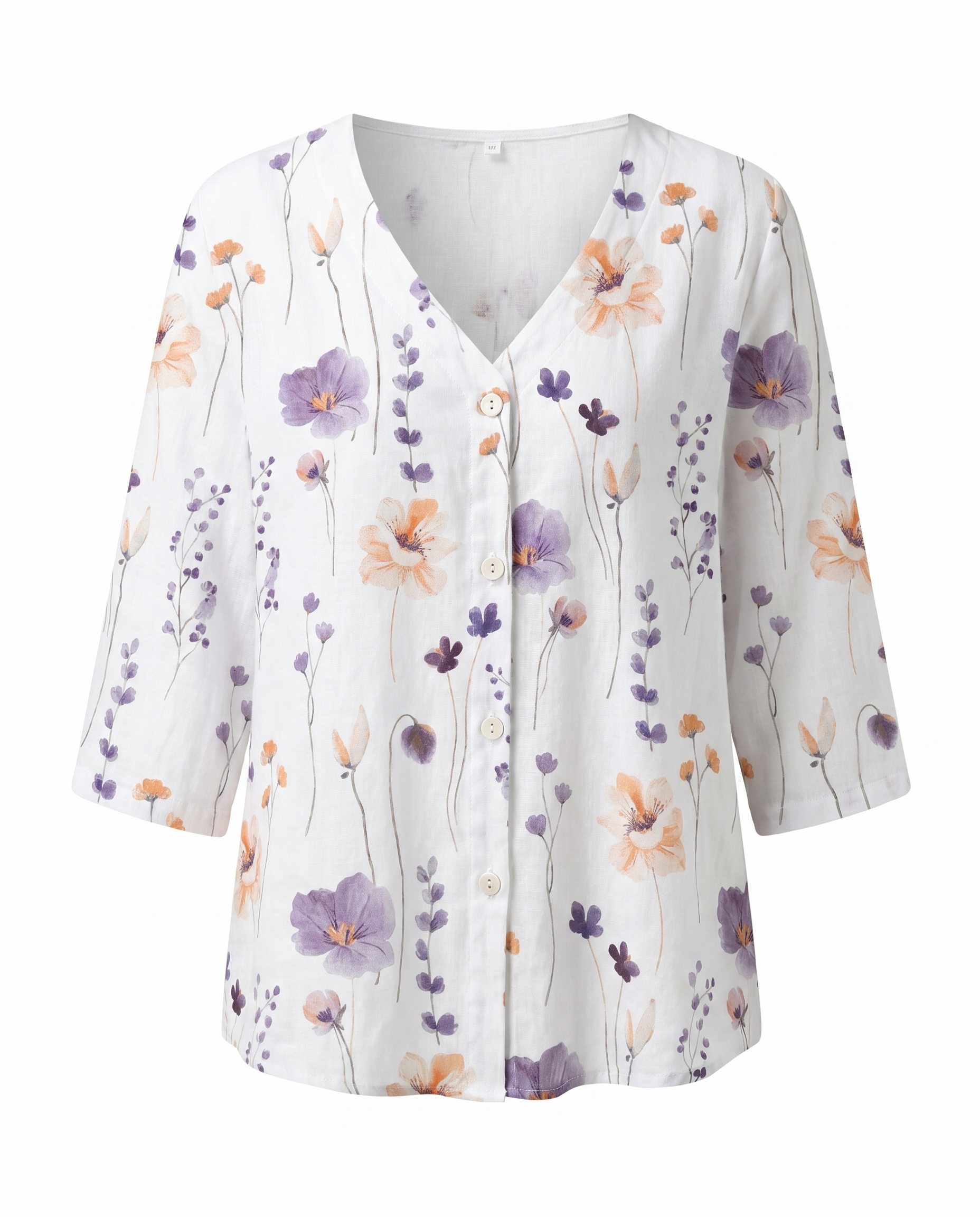 Iris | Women's Floral V-Neck Summer Blouse