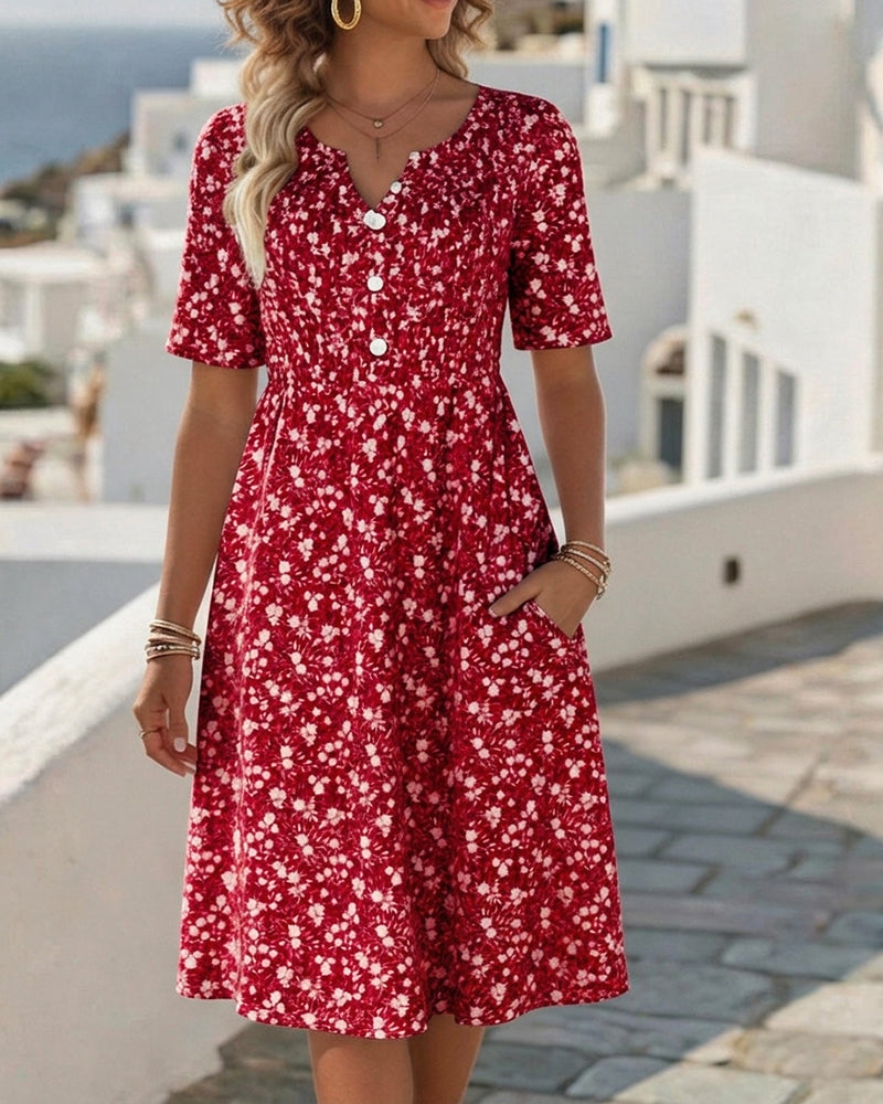 Primrose | Women's Floral V-Neck Summer Dress