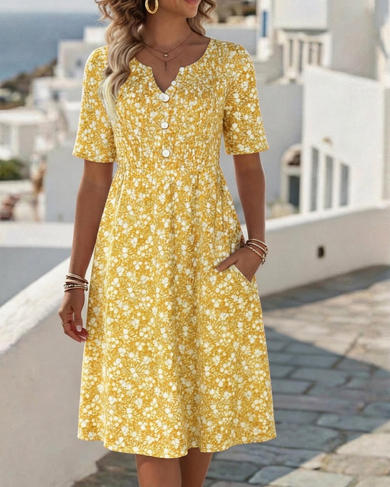 Primrose | Women's Floral V-Neck Summer Dress