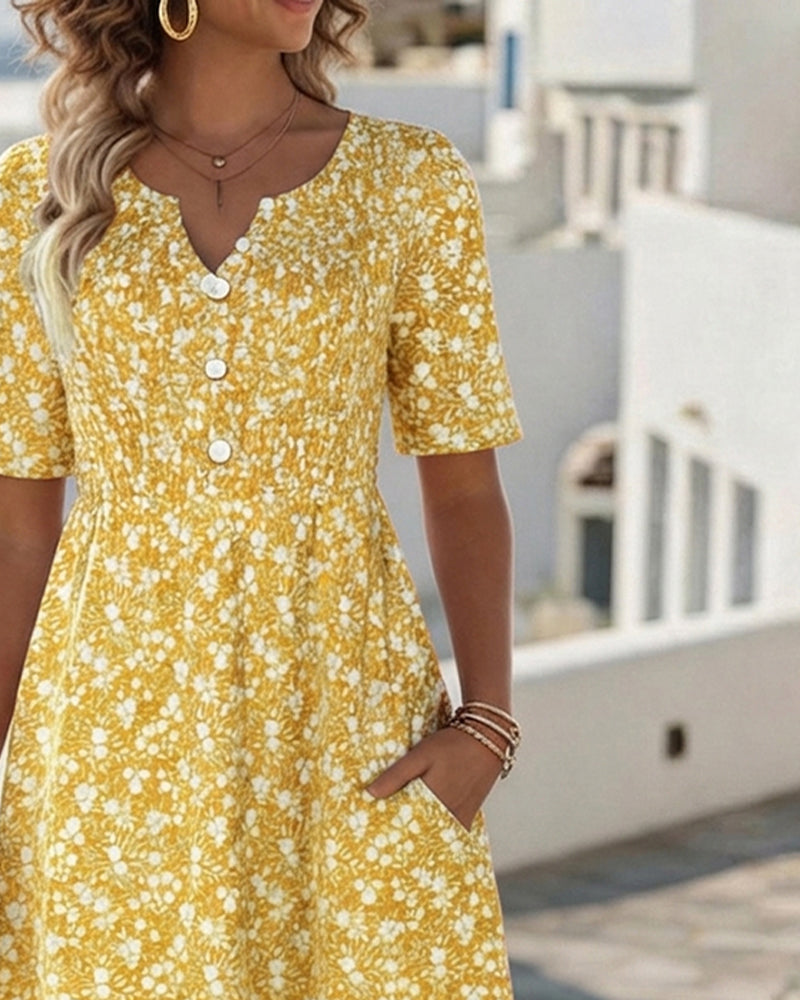 Primrose | Women's Floral V-Neck Summer Dress