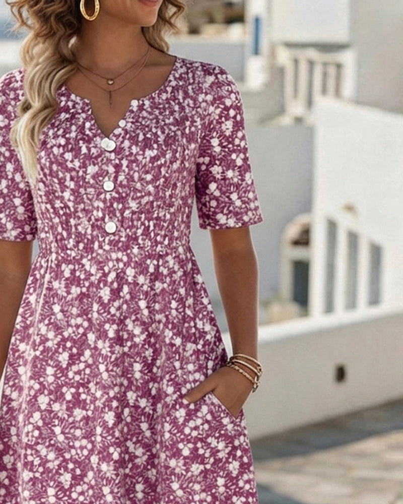 Primrose | Women's Floral V-Neck Summer Dress