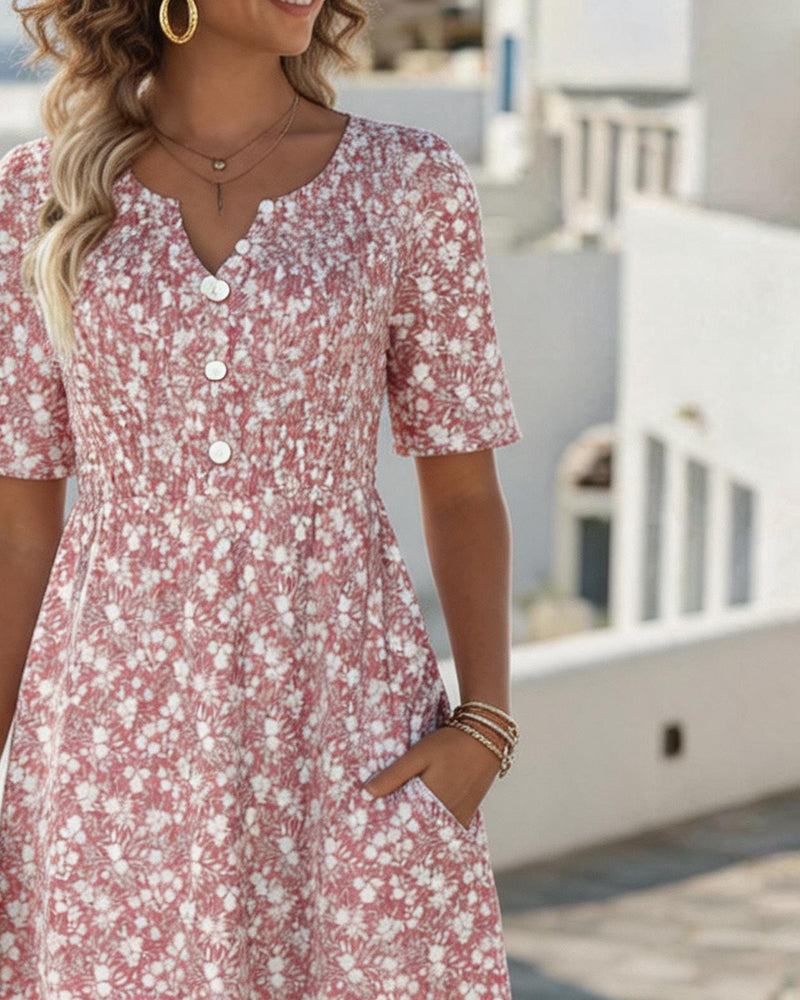Primrose | Women's Floral V-Neck Summer Dress