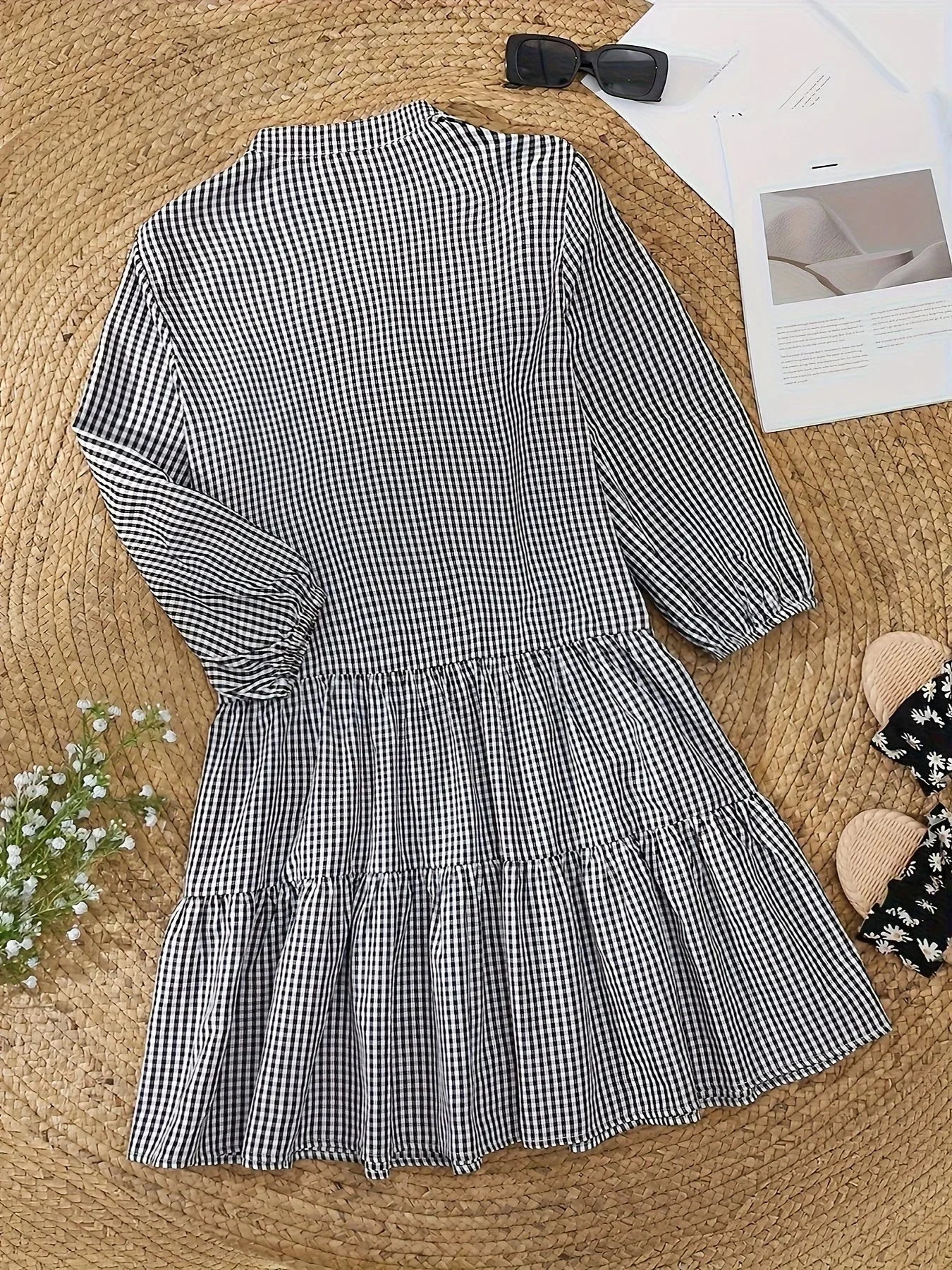 Colette | Women's Gingham Mini Summer Dress