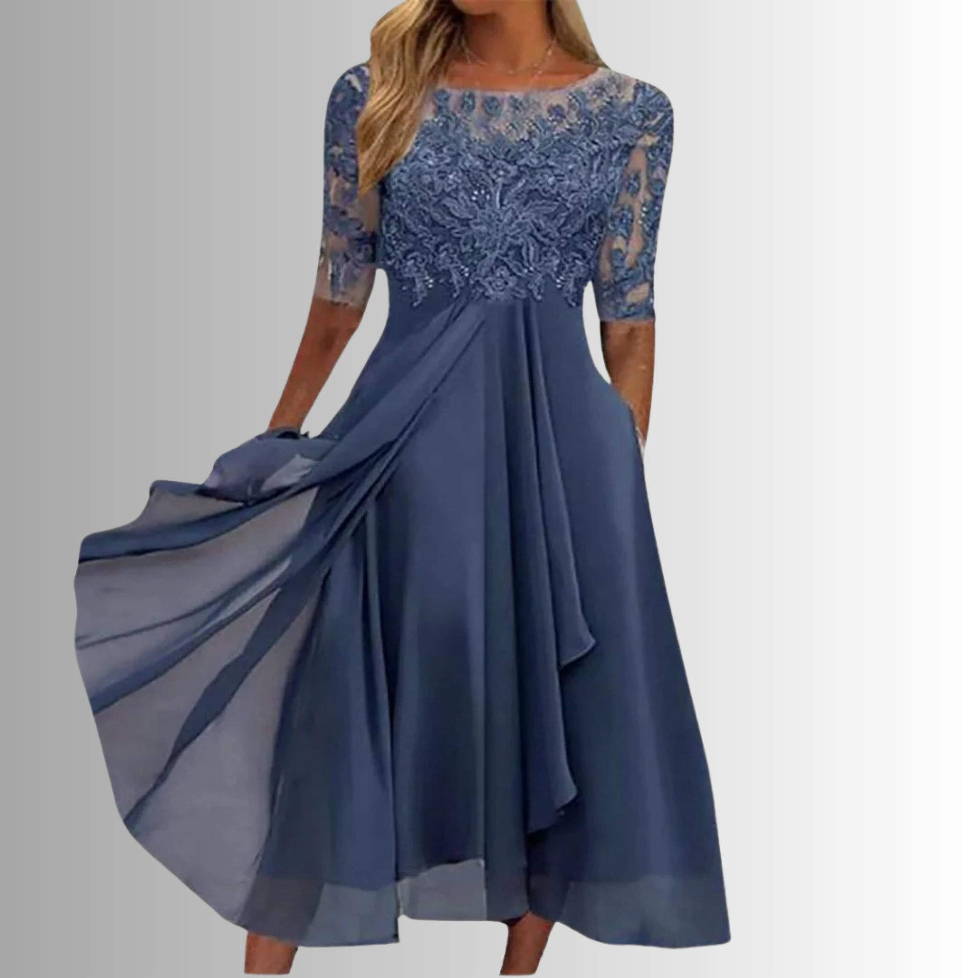 Florence | Women's Lace Maxi Wedding Guest Dress