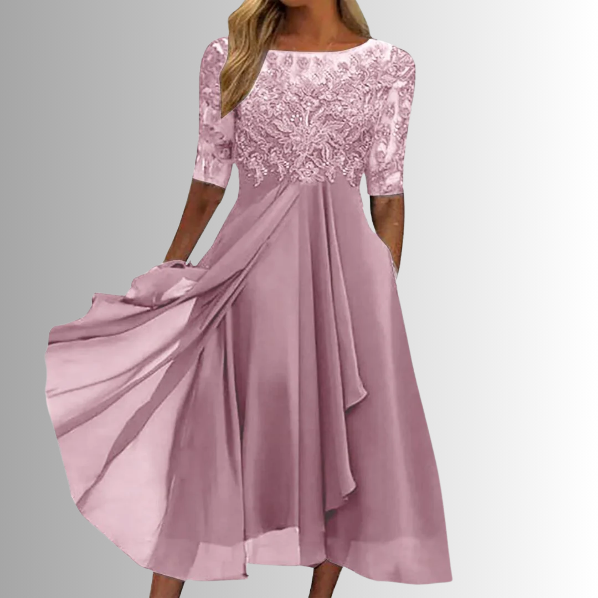 Florence | Women's Lace Maxi Wedding Guest Dress