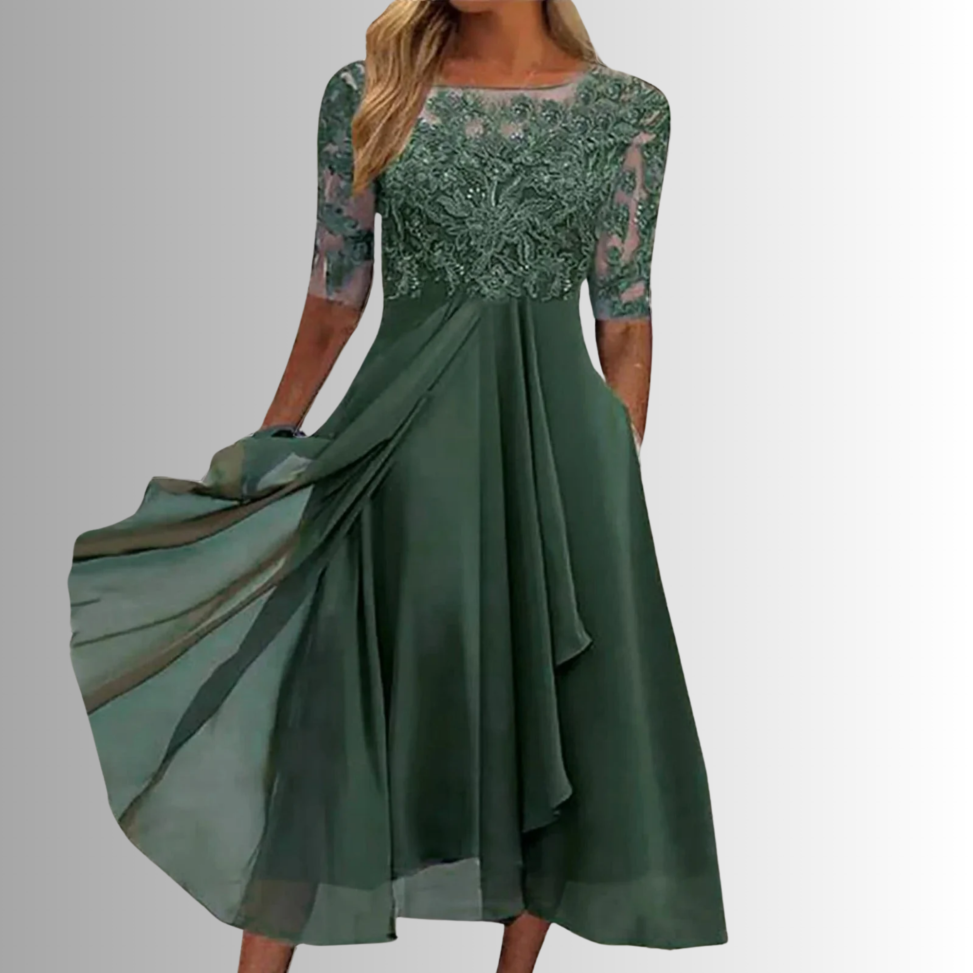 Florence | Women's Lace Maxi Wedding Guest Dress