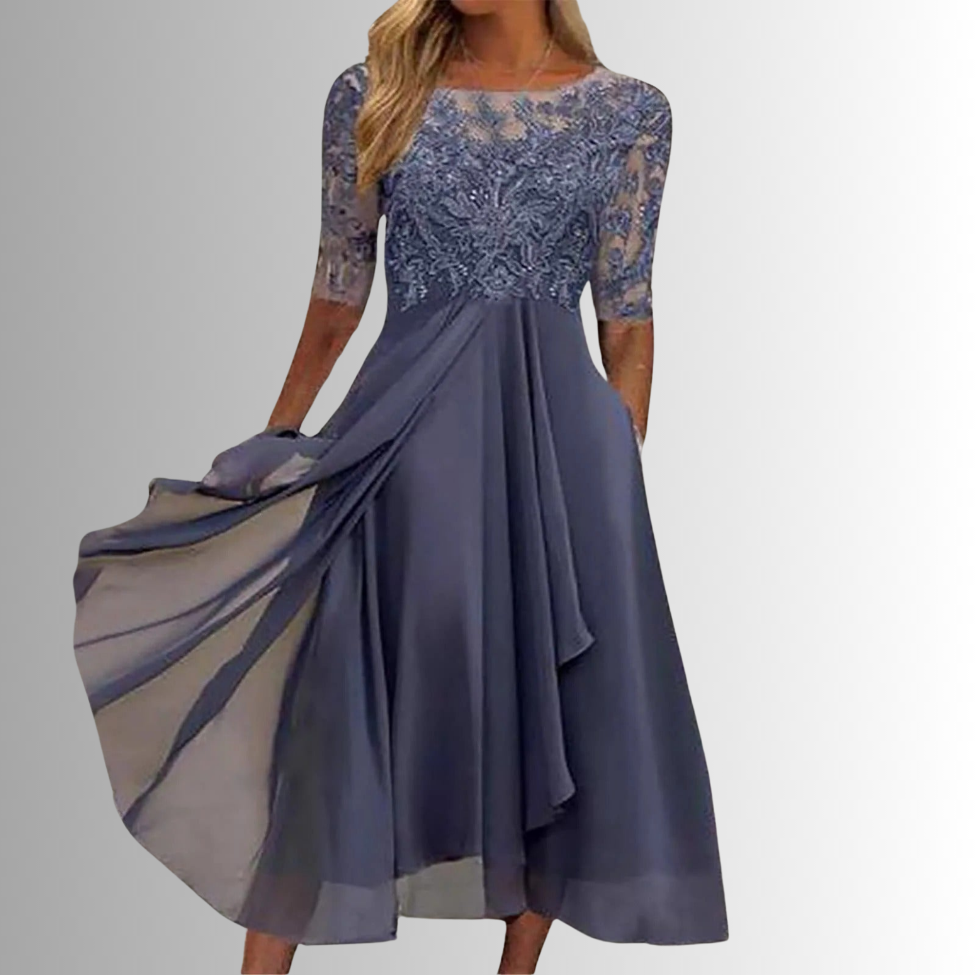 Florence | Women's Lace Maxi Wedding Guest Dress