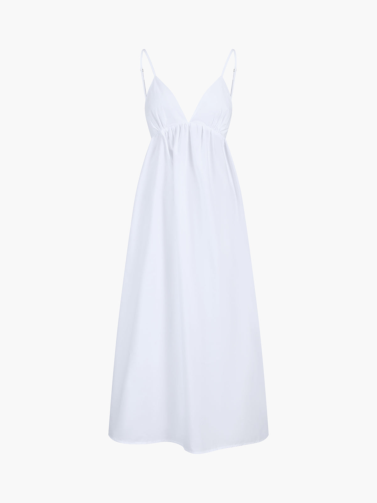 Women's Open Back V-Neck Maxi Summer Dress
