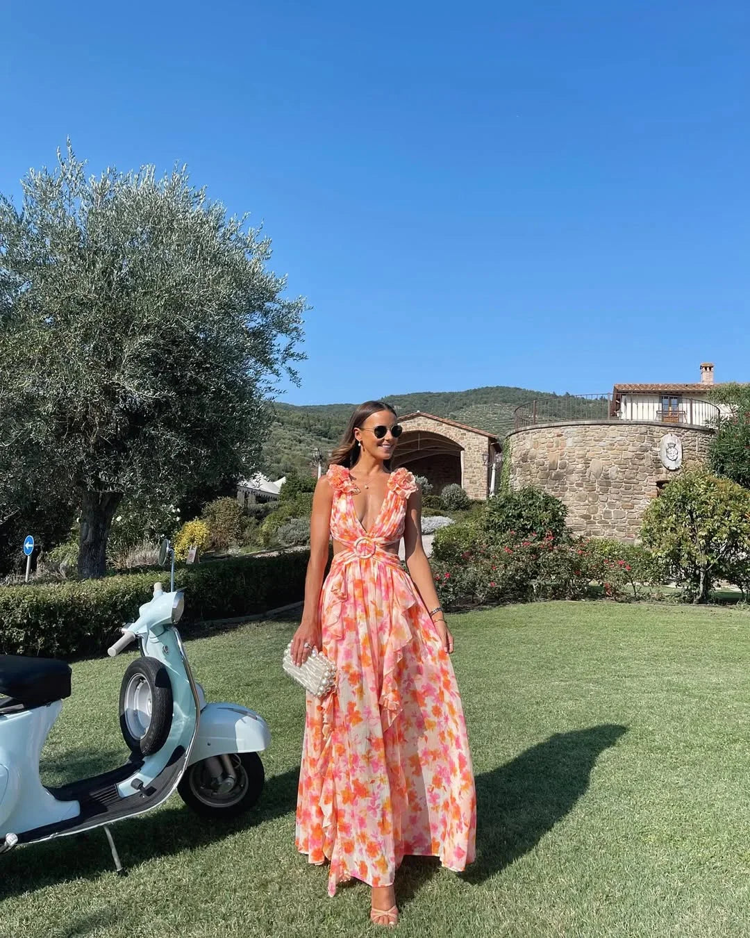 Blythe | Women's Sleeveless Floral Maxi Summer Dress