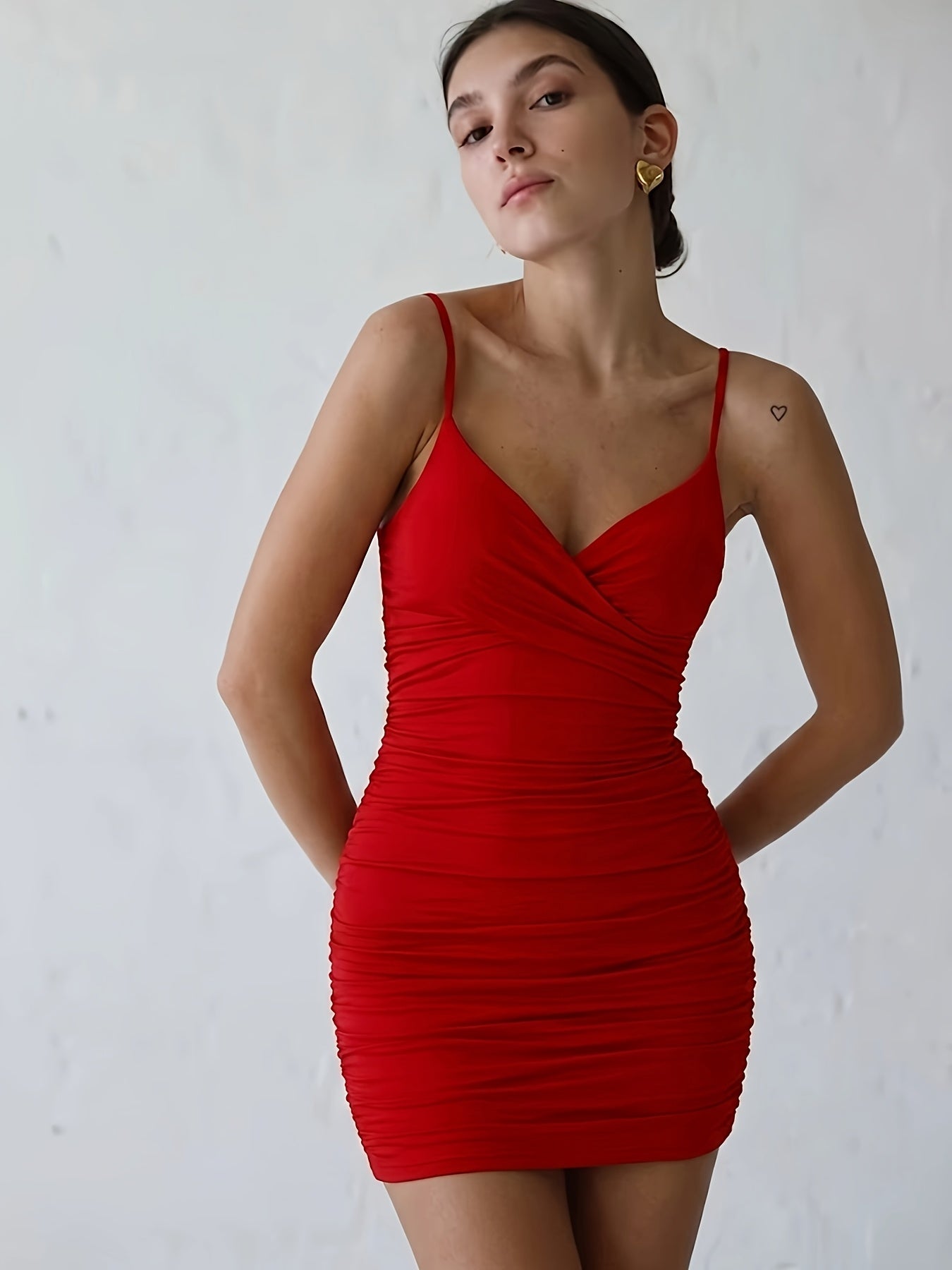 Rosanna | Women's V-Neck Bodycon Mini Summer Dress