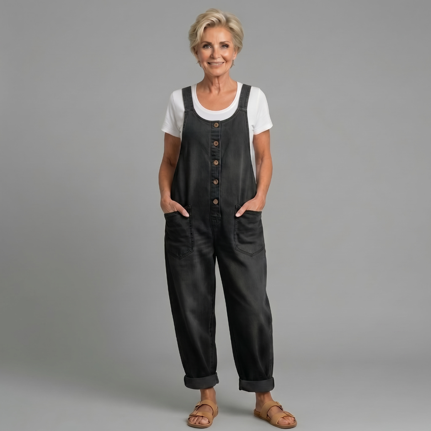 Lottie | Women's Vintage Wide-Leg Overalls