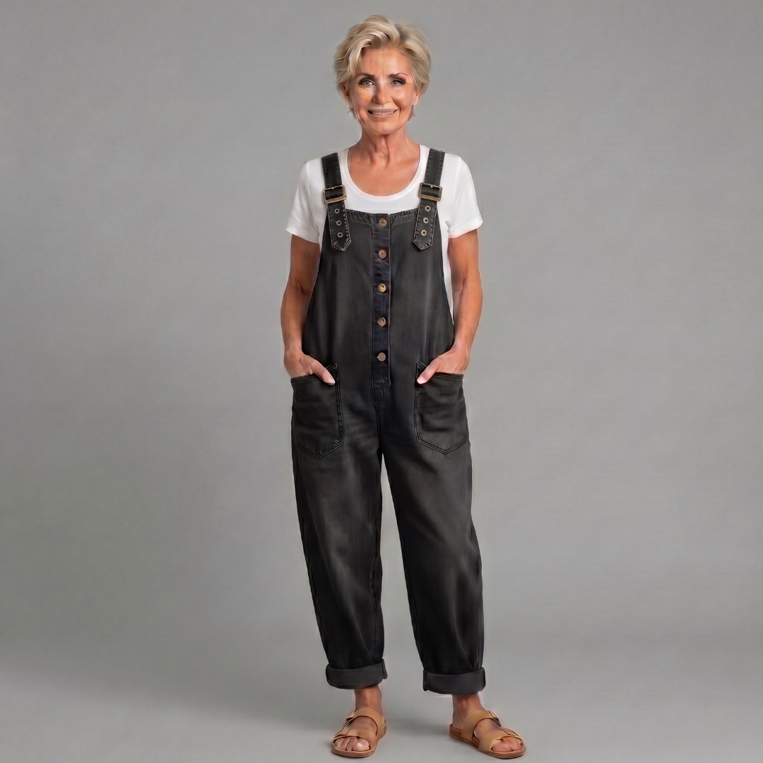 Lottie | Women's Vintage Wide-Leg Overalls