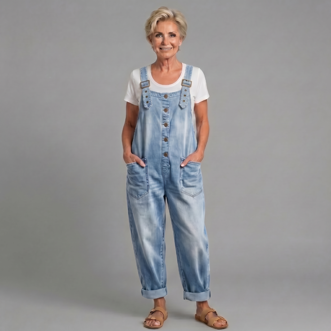 Lottie | Women's Vintage Wide-Leg Overalls