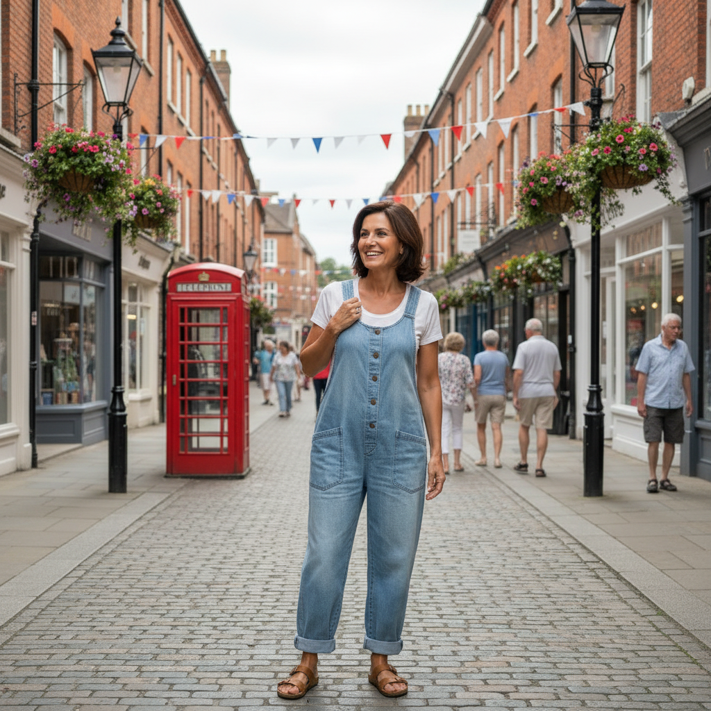 Lottie | Women's Vintage Wide-Leg Overalls