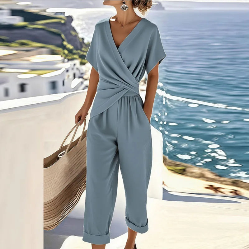 Imogen | Women's Wrap Front Two Piece Set