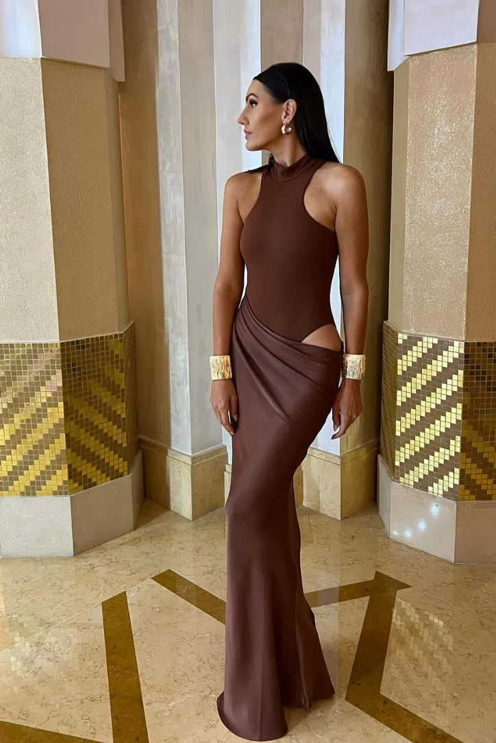 Zara | Women's Sleeveless Cut-out Maxi Dress