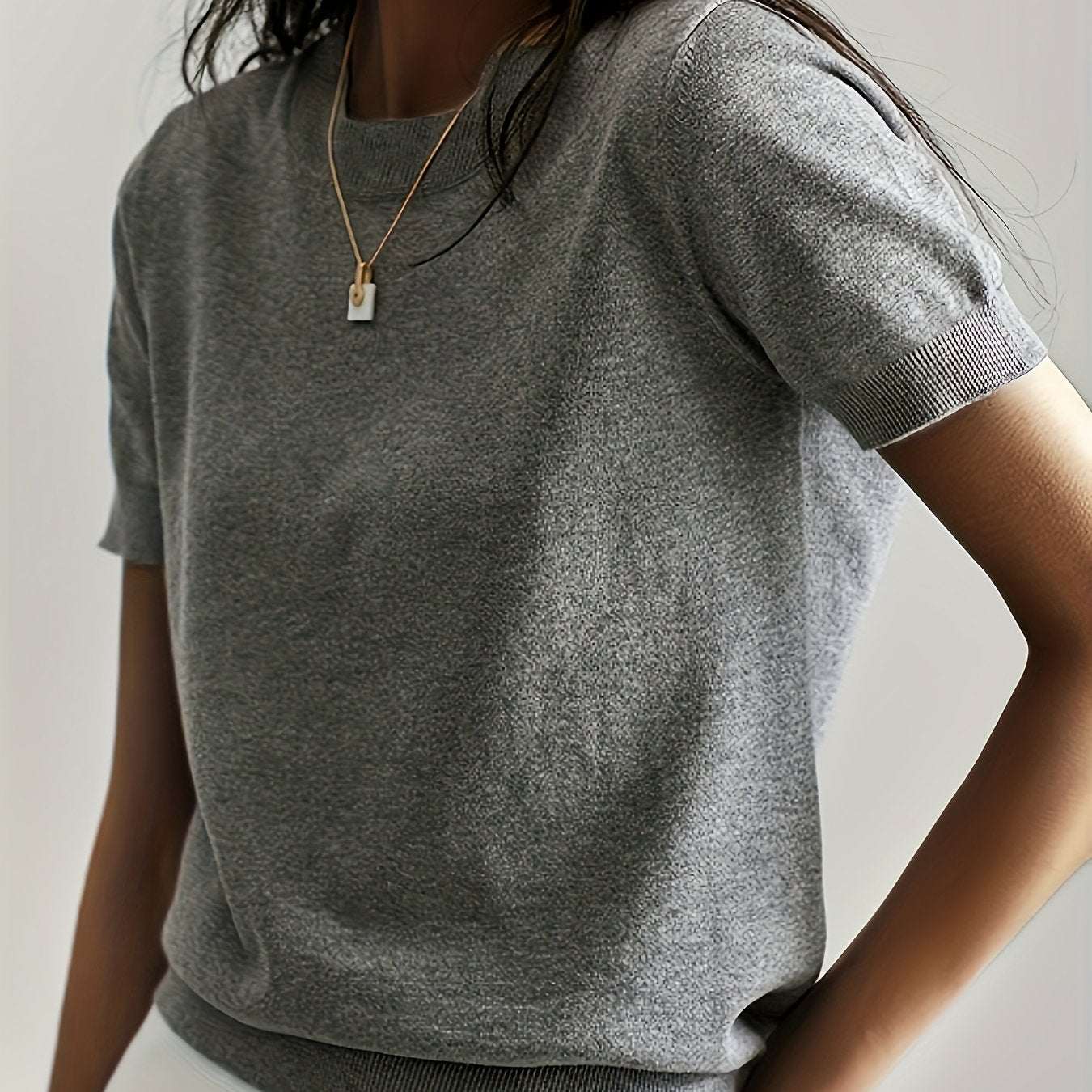 Maude | Women's Short Sleeve Round Neck Summer Top