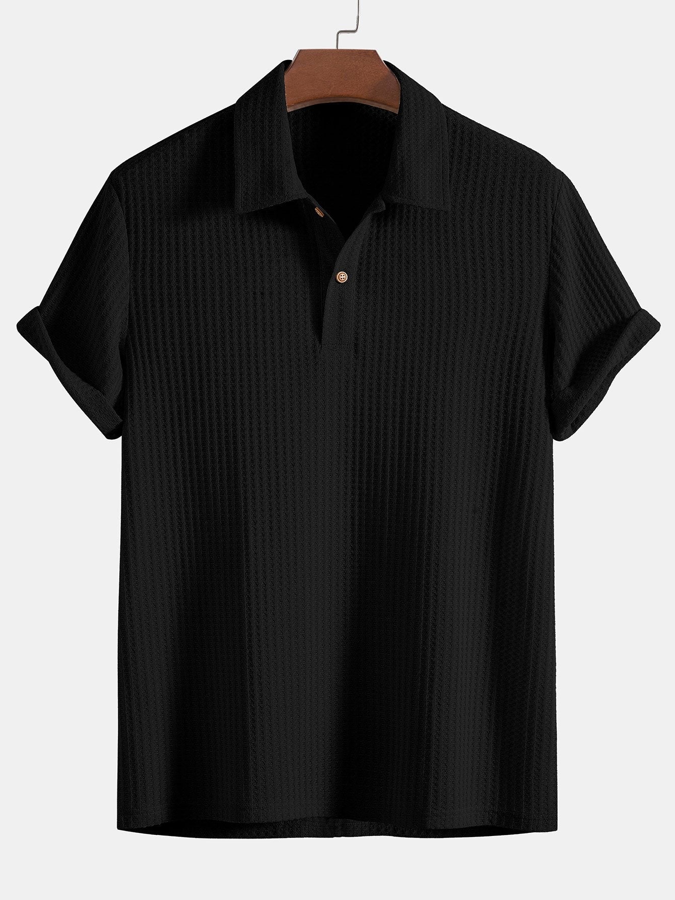 Tobias | Men's Waffle Texture Polo Shirt