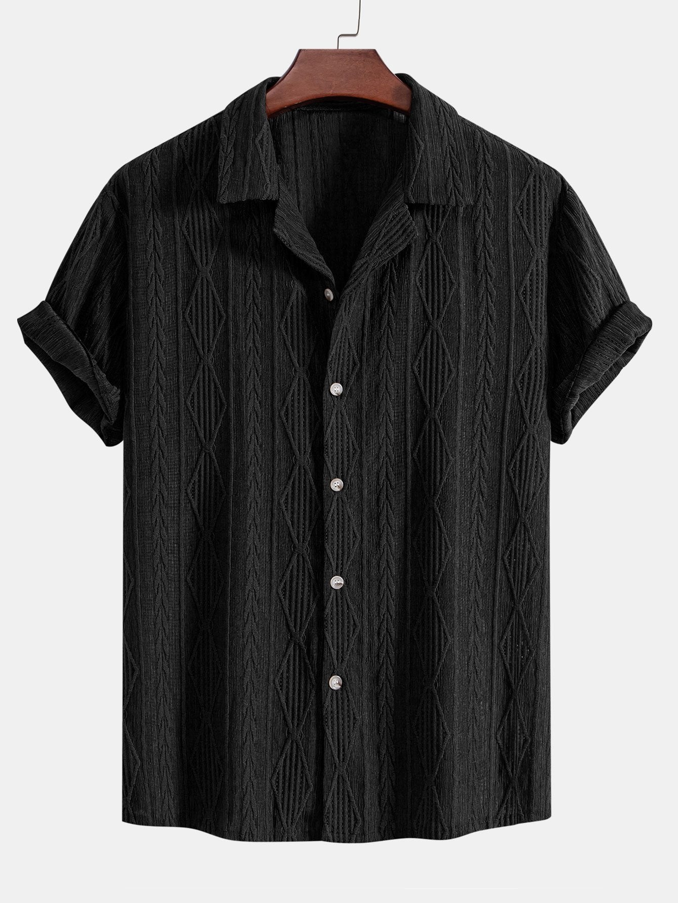 Bertie | Men's Textured Short Sleeve Summer Shirt