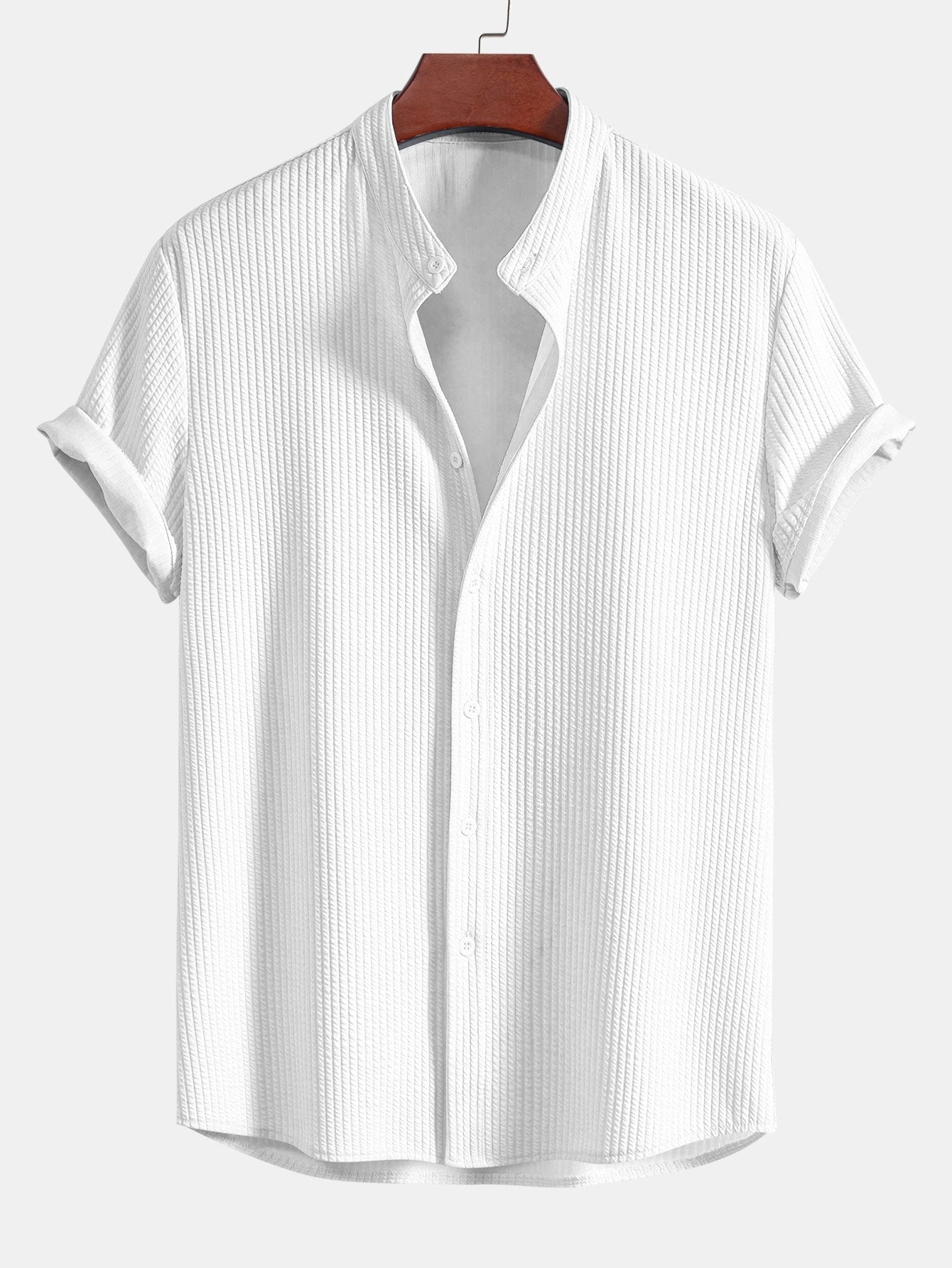 Cecil | Men's Muscle Fit Ribbed Summer Shirt
