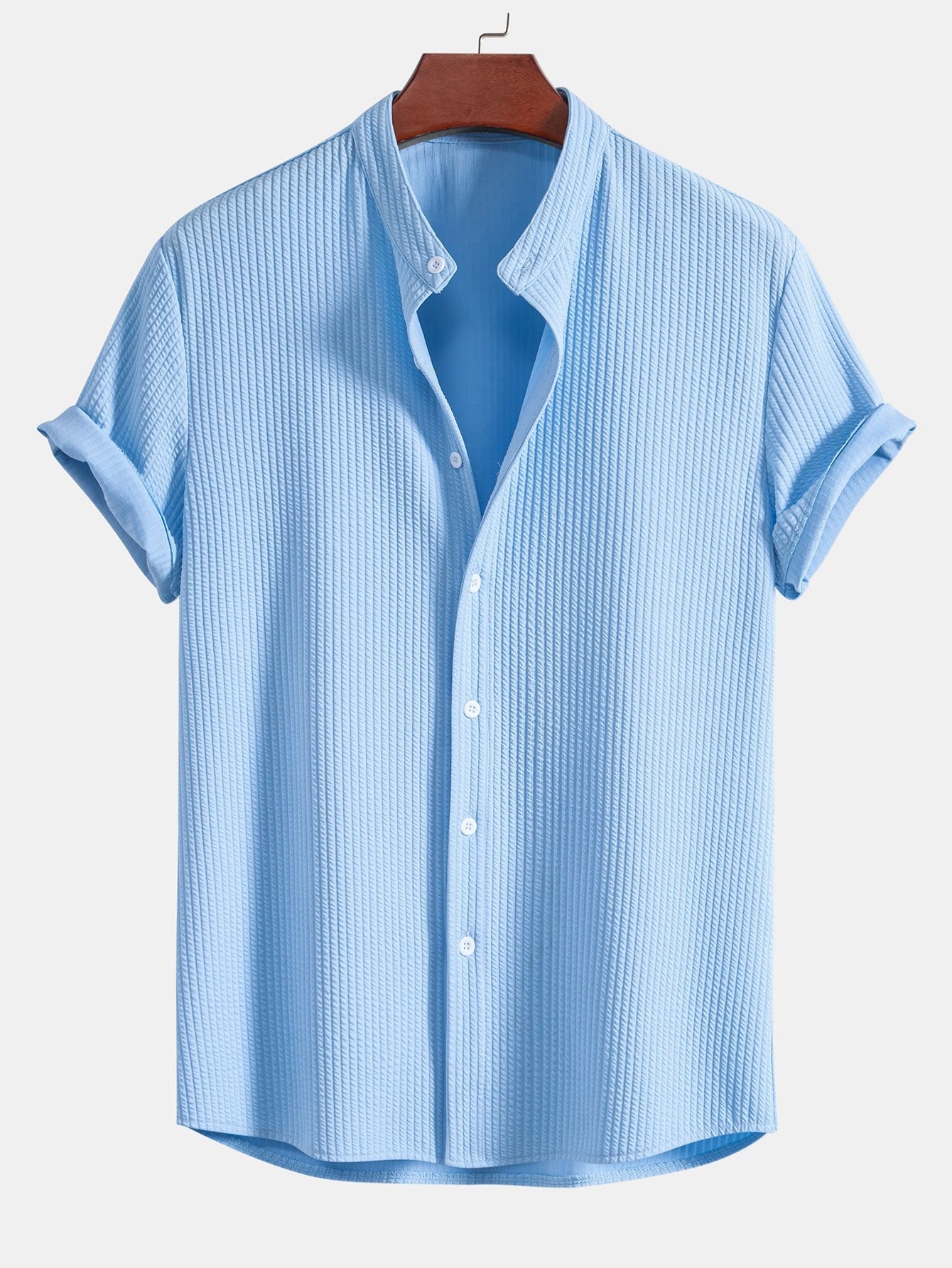 Cecil | Men's Muscle Fit Ribbed Summer Shirt